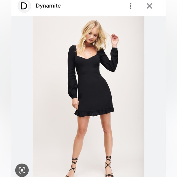 Dynamite Dresses & Skirts - Dynamite Mini Black Dress, Long Sleeve